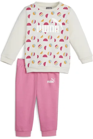 PUMA ESS+ Summer Camp Baby Set, Beige, Size 2-4M, Clothing
