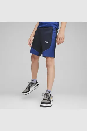 PUMA EVOSTRIPE Youth Shorts, Blue, Size 5-6Y, Kids