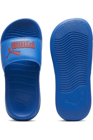 PUMA Popcat 20 Youth Sandals, Blue, Size 37, Shoes