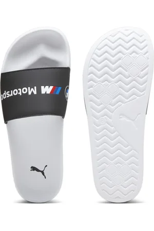 PUMA BMW M Motorsport Logo Leadcat 2.0 Motorsport Slides, Black, Size 39, Shoes