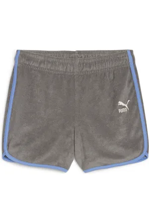 PUMA Summer Camp Classics Youth Shorts, Gray, Size 4-5Y, Shop