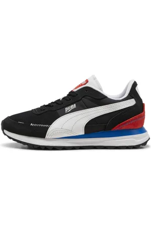 PUMA Road Rider Youth Sneakers, Black, Size 35.5, Shoes