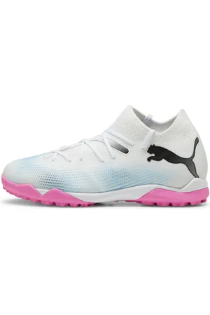 PUMA FUTURE 7 MATCH NJR FG/AG Mid-Cut Youth Football Boots, White, Size 35.5, Shoes