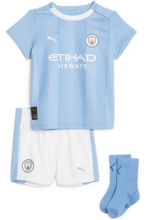 PUMA Manchester City F.C. Home Baby Kit, Blue, Size 2-4M, Clothing
