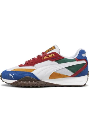 PUMA Blktop Rider Multicolor Sneakers, White, Size 38, Shoes