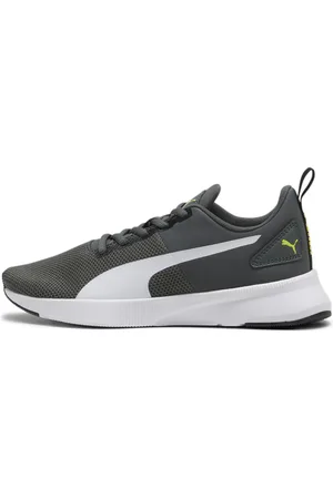 PUMA Flyer Runner Youth Trainers, Gray, Size 35.5, Shoes