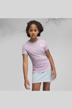 PUMA CLASSICS Match Point Youth T-Shirt, Purple, Size 9-10Y, Kids