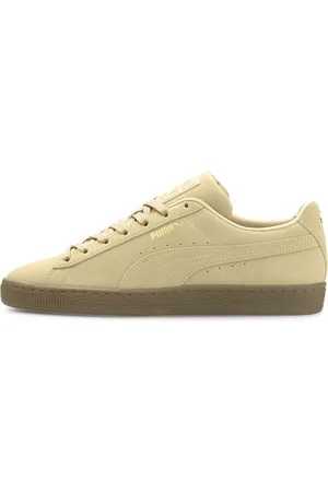 PUMA Suede Gum Trainers, Beige, Size 37, Shoes