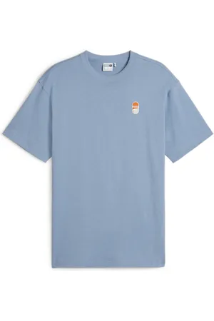 PUMA DOWNTOWN 180 Logo T-Shirt, Blue, Size S, Lifestyle