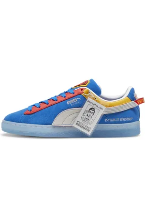 PUMA X SUPERMAN 85th Anniversary Suede Sneakers, Blue, Size 36, Shoes