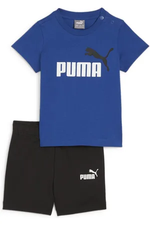 PUMA Minicats Tee and Shorts Set Toddler, Blue, Size 2-4M, Clothing