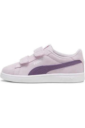 PUMA Smash 3.0 Suede Sneakers Kids, Purple, Size 35, Shoes