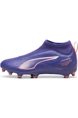 PUMA ULTRA 5 MATCH+ Laceless FG/AG Football Boots Youth, Blue, Size 28, Shoes