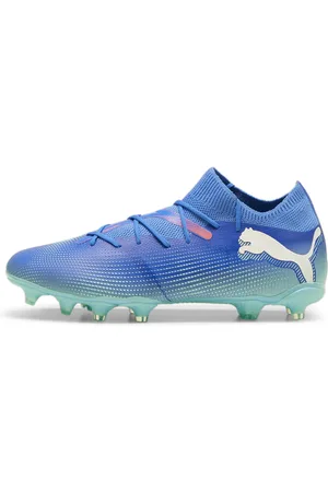 PUMA FUTURE 7 MATCH FG/AG Football Boots, Blue, Size 42, Shoes