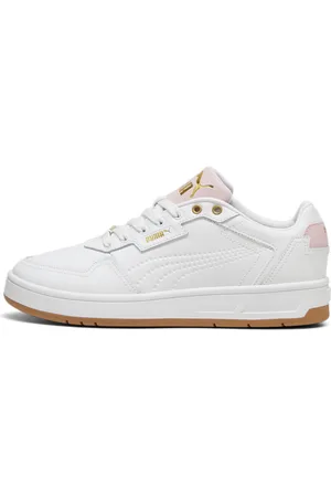 PUMA Court Classic Lux Sneakers, White, Size 43, Shoes