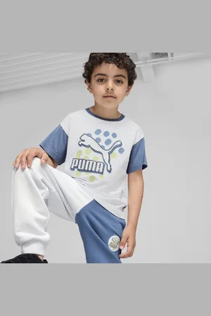 PUMA CLASSICS FC Tee Kids, Gray, Size 3-4Y, Clothing