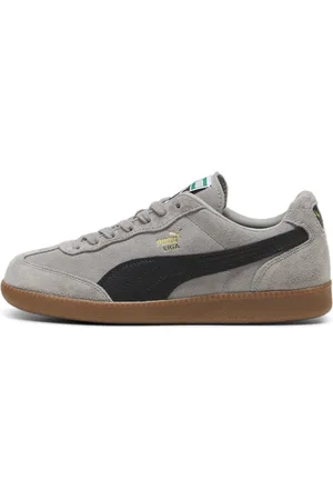 PUMA Liga Suede Sneakers, Gray, Size 45, Shoes