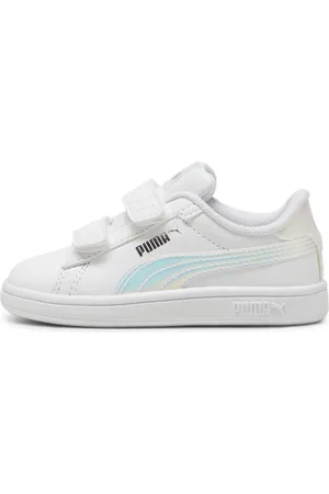 PUMA Smash 3.0 Holo 2.0 Sneakers Toddlers, White, Size 21, Shoes