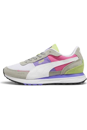PUMA Road Rider Suede Sneakers, Gray, Size 46, Shoes