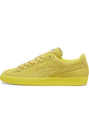 PUMA Suede Love Marathon Sneakers, Yellow, Size 42, Shoes