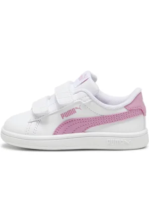 PUMA Smash 3.0 Nightkeeper Sneakers Toddlers, White, Size 21, Shoes