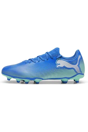 PUMA FUTURE 7 PLAY FG/AG Football Boots Unisex, Blue, Size 42, Shoes
