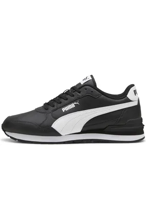 PUMA ST Runner v4 Leather Sneakers Unisex, Black, Size 37.5, Shoes