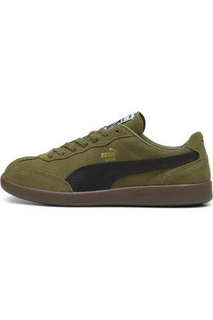 PUMA Liga Suede Sneakers, Green, Size 46, Shoes