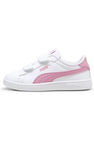 PUMA Smash 3.0 Nightkeeper Sneakers Kids, White, Size 34.5, Shoes