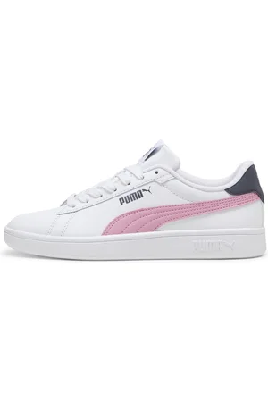 PUMA Smash 3.0 Leather Sneakers Youth, White, Size 35.5, Shoes