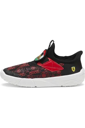 PUMA Scuderia Ferrari Slipkart Sneakers Kids, Black, Size 27.5, Shoes