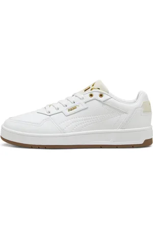 PUMA Court Classic Lux Sneakers, White, Size 43, Shoes