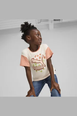PUMA CLASSICS FC Tee Kids, Pink, Size 3-4Y, Clothing