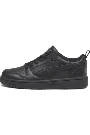 PUMA Rebound V6 Lo Youth Sneakers, Black, Size 37.5, Shoes
