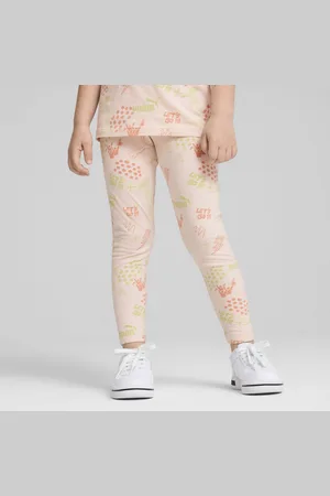 PUMA ESS+ Leggings Kids, Pink, Size 7-8Y, Clothing