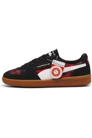 PUMA X PORSCHE LEGACY Palermo Tartan Sneakers Unisex, Black, Size 42, Shoes