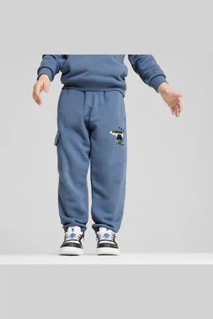 PUMA X TROLLS Cargo Pants Kids, Blue, Size 5-6Y, Clothing