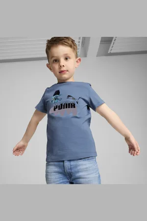 PUMA X TROLLS Tee Kids, Blue, Size 3-4Y, Clothing