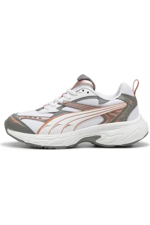 PUMA Morphic Techie Youth Sneakers, White, Size 38.5, Shoes