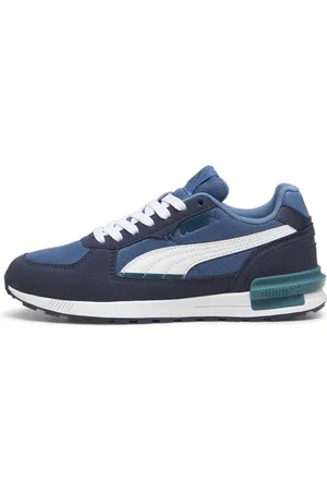 PUMA Graviton Youth Trainers, Blue, Size 37, Shoes