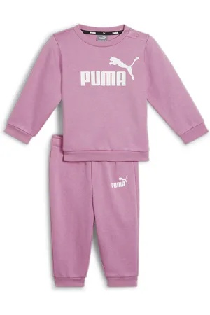 PUMA Essentials Minicats Crew Neck Jogger Suit Toddler Sweatshirt, Pink Sweatshirt, Size 2-3Y Sweatshirt, Clothing