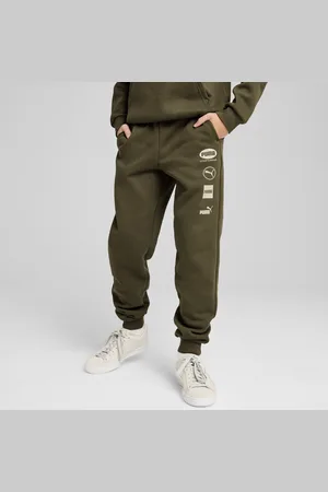 PUMA POWER Graphic Pants Youth, Green, Size 13-14Y, Kids