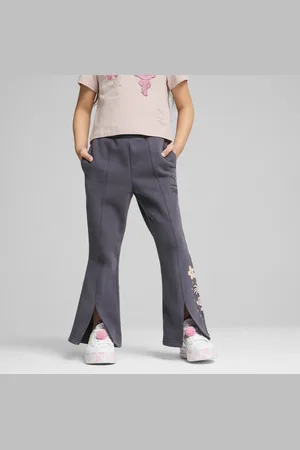 PUMA X TROLLS Flared Pants Kids, Gray, Size 5-6Y, Clothing