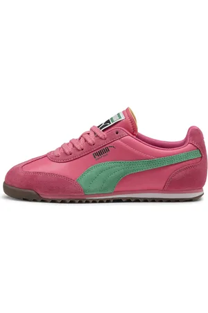 PUMA Arizona Nylon Sneakers, Pink, Size 35.5, Shoes