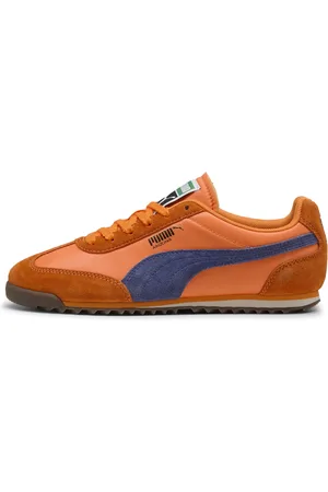PUMA Arizona Nylon Sneakers, Orange, Size 36, Shoes