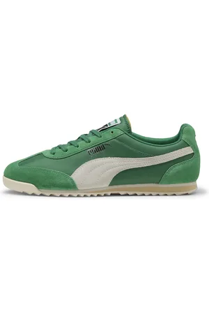 PUMA Arizona Nylon Sneakers, Green, Size 36, Shoes