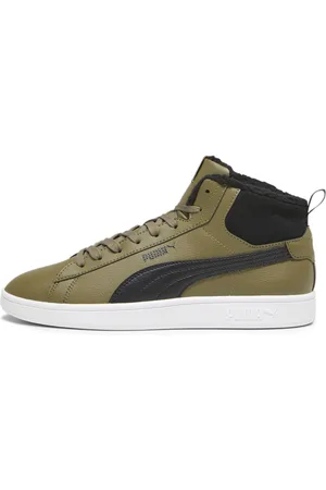 PUMA Smash 3.0 Mid WTR Sneakers, Green, Size 39, Shoes
