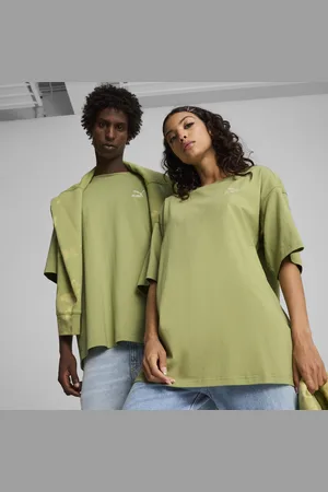 PUMA BETTER CLASSICS T-Shirt, Green, Size L, Clothing