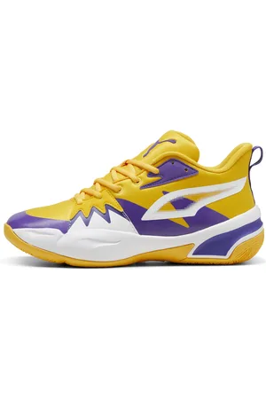 PUMA Genetics Basketball Shoes, Yellow, Size 44, Shoes