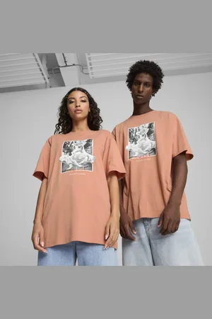 PUMA CLUB DE COURSE Graphic Tee Unisex, Pink, Size L, Clothing